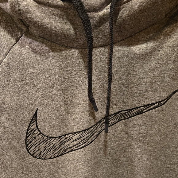 Nike Gray Hoodie with Sketch Swoosh - Picture 2 of 5